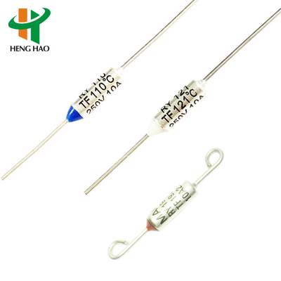 Metal Case RY 250V 10A 16A non resettable thermal fuse For Household Appliances