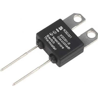 KSD301 বিমেটাল থার্মোস্ট্যাট স্ন্যাপ অ্যাকশন তাপমাত্রা সুইচ 100000 চক্র 250V 16A এবং 0-250 °C পরিসীমা সঙ্গে