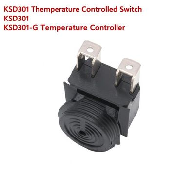KSD301 Bimetal থার্মোস্ট্যাট সঙ্গে 100000 চক্র 250V 16A এবং 0-250 °C তাপমাত্রা পরিসীমা